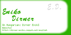 eniko dirner business card